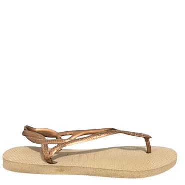 HAVAIANAS STRAP TOE POST FLIP FLOP - ROSE GOLD